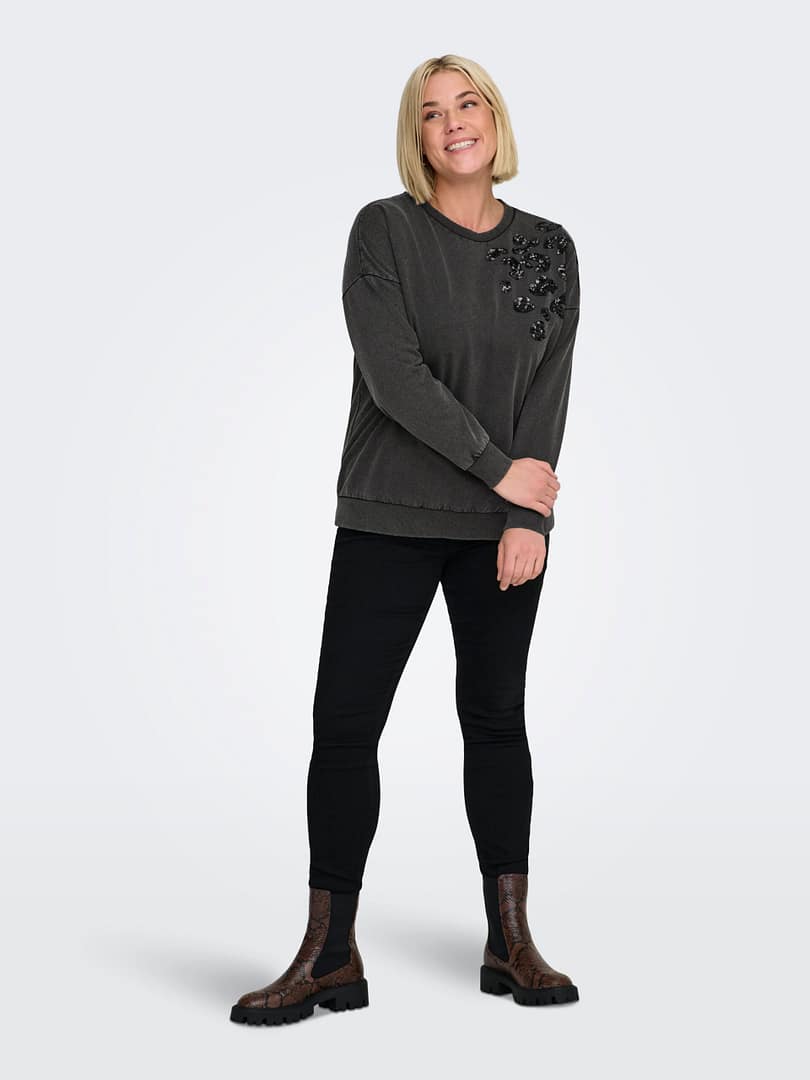 CARALEXA L/S O-NECK SWEAT JRS - Afbeelding 7