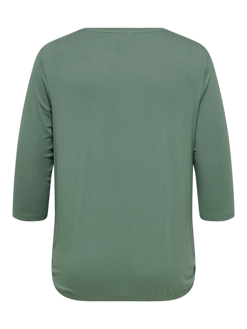 CARLINA 3/4 SLEEVE V-NECK BLOUSE JRS - Afbeelding 2