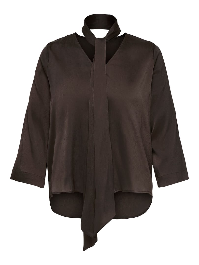 CARJOANNA L/S TIE TOP WVN