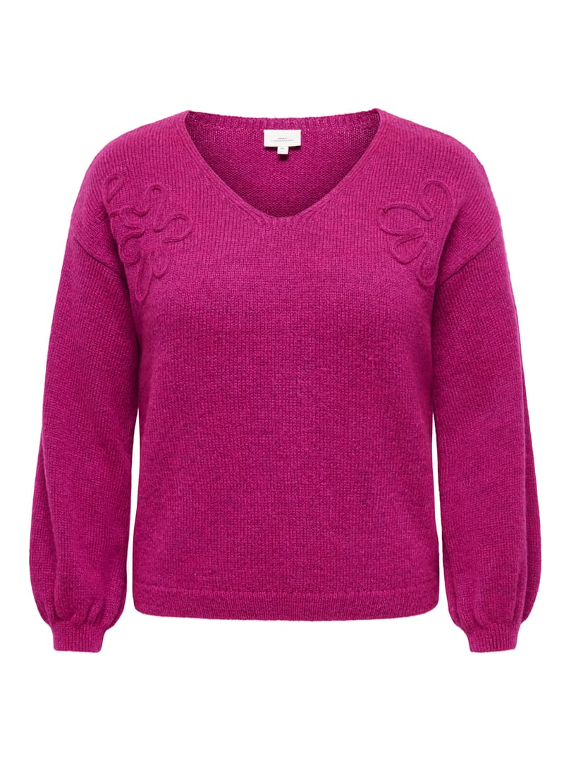 CARPHILOP L/S V-NECK PULLOVER KNT