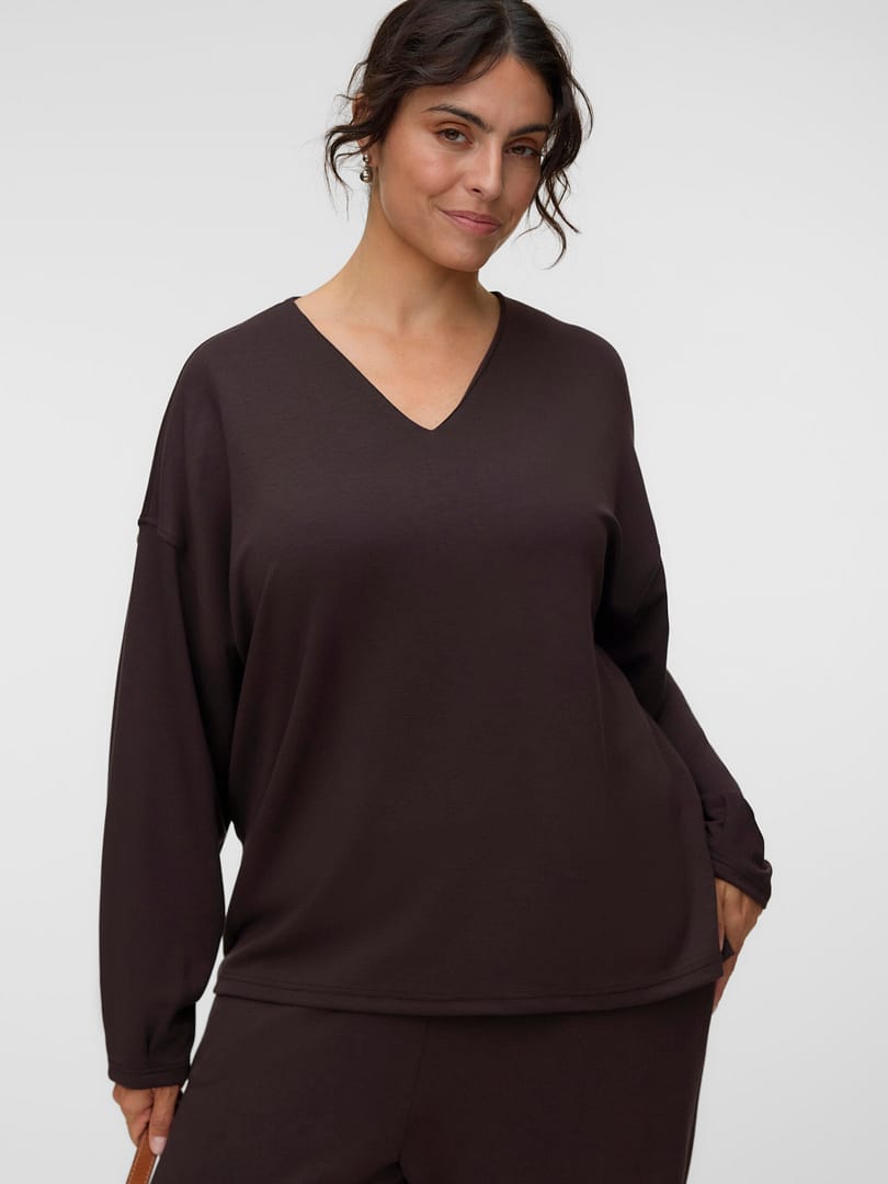 VMCHALI LS V-NECK TOP JRS CUR - Afbeelding 4