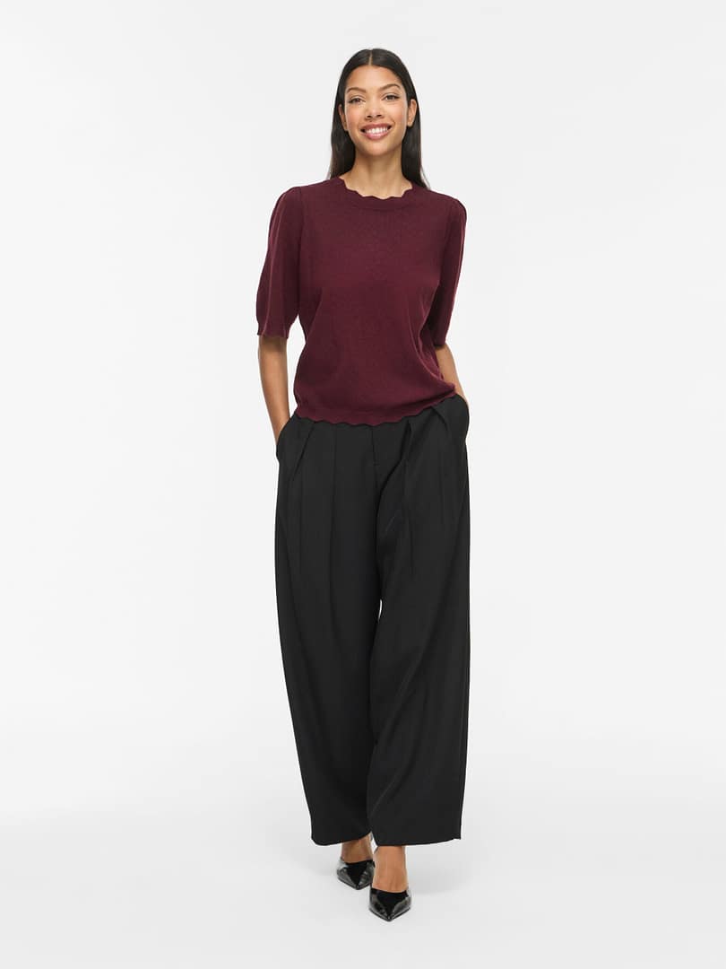 VIEMI O-NECK 2/4 SLEEVE KNIT TOP/TES - Afbeelding 4