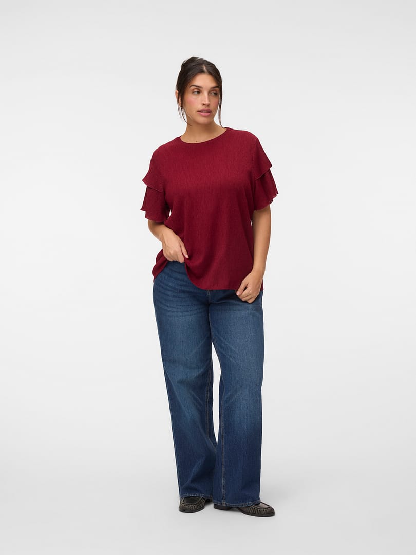 VMCAMANDA SS O-NECK TOP JRS CUR