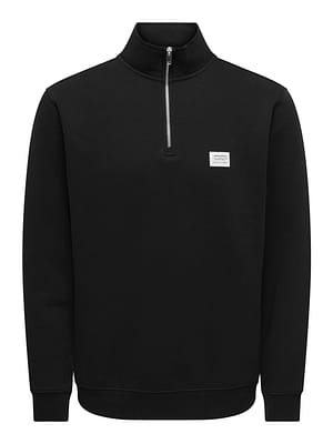 ONSDAWSON REG LS HALF ZIP HIGH NECK VD