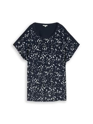 Plus Size - T-shirt in a mix of materials