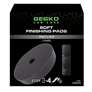 Gecko Polishing Pad Soft Black 150mm 5pcs (For Backing Plate 125mm)