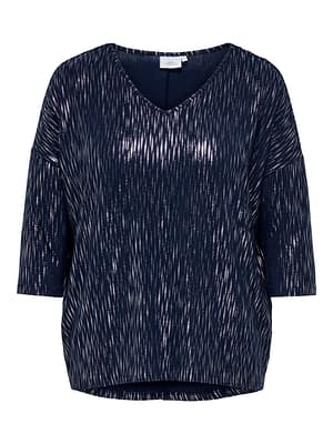 CARFOILA 3/4 V-NECK TOP JRS