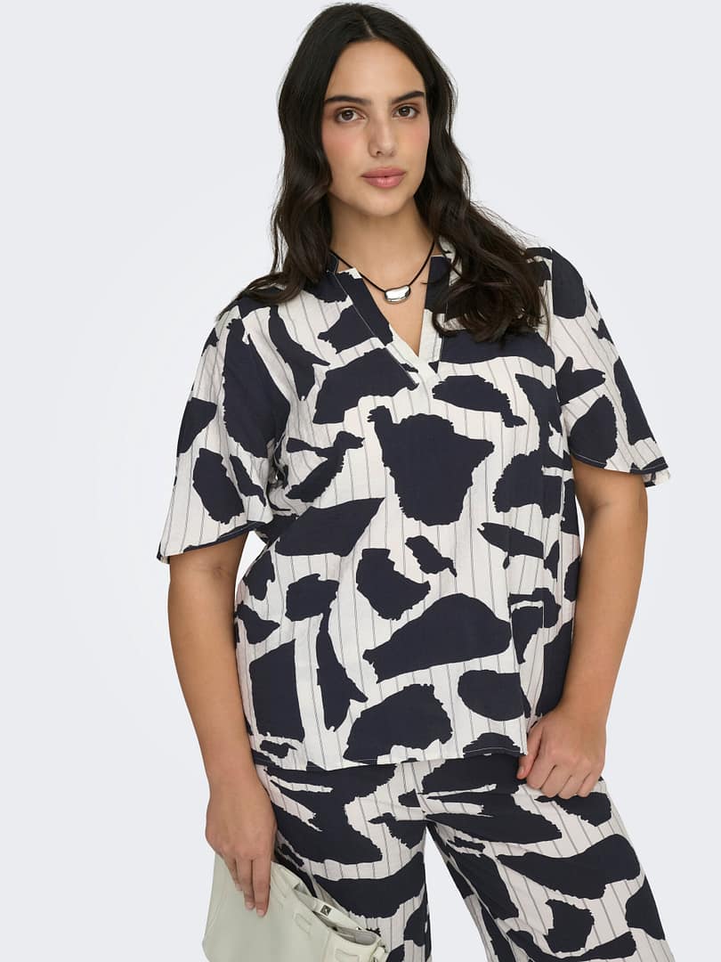 CARMISIA 2/4 V-NECK TOP AOP - Afbeelding 7