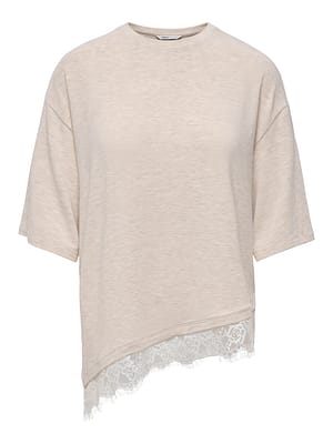 ONLGLAMOUR S/S LACE T-SHIRT JRS