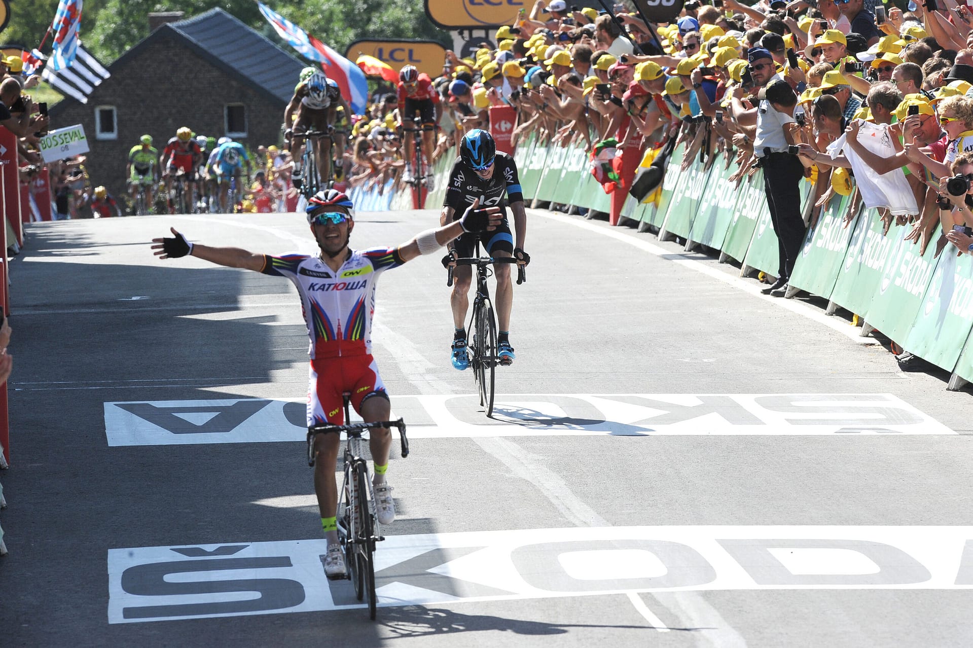 Chris Froome, Joaquin Rodriguez, Muur van Hoei, Mur de Huy, Tour de France 2015