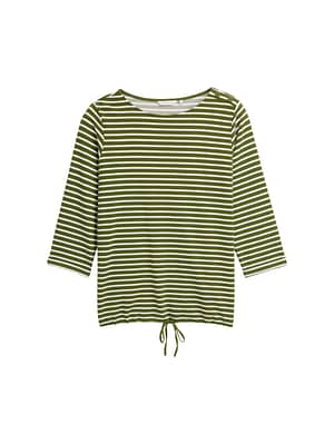 Plus Size - Long sleeve shirt with button details