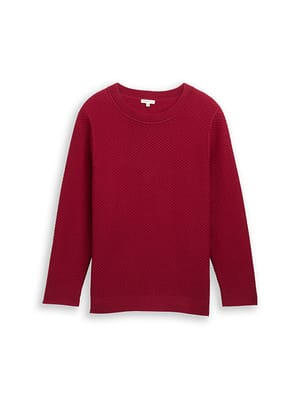 Plus size – loose fit knitted jumper made of cotton