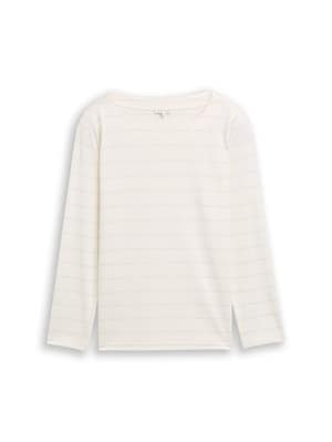 Plus size – long-sleeved shirt with glitter effect