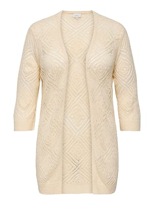 CARWISTY 3/4 OPEN CARDIGAN KNT