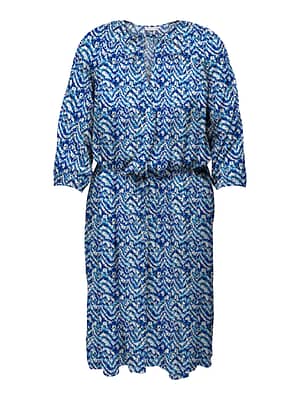 CARSONYALI LIFE 3/4 V-NECK CALF DRESS