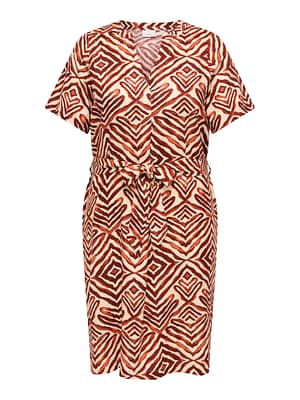 CARSHILLA 2/4 KNEE DRESS VIS AOP BS