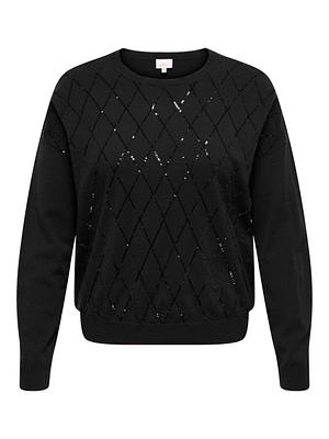 CARHALIFAX LS SEQUINS PULLOVER KNT