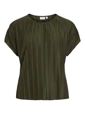 VITAHLIA O-NECK CAPSLEEVE TOP/DFS