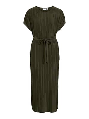 VITAHLIA O-NECK C/S MIDI DRESS/R/DFS