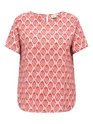 CARVICA S/S TOP WVN NOOS