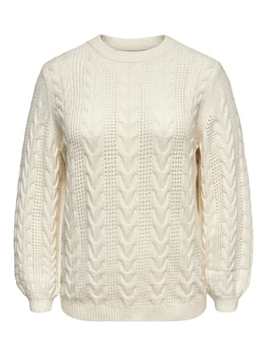 CARRUBINA LIFE LS CABLE O-NECK KNT NOOS