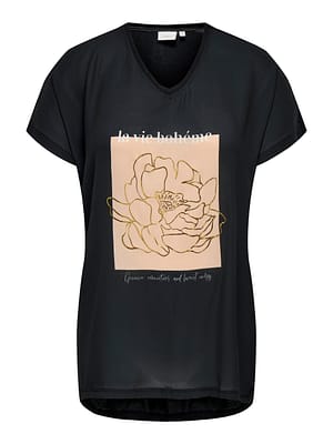 CARKETTY LIFE SS V-NECK MIX TEE JRS