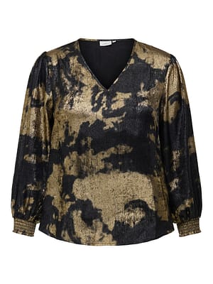 CARDIXIE LS V-NECK  TOP AOP