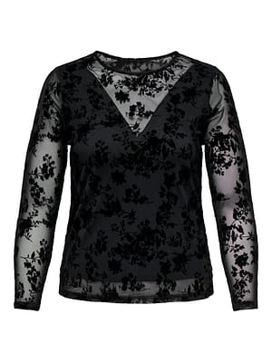 CARELODIE L/S O-NECK BLOUSE JRS