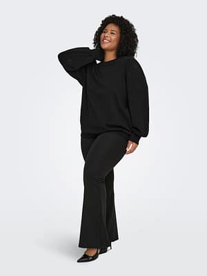 CARFEMME L/S PUFF EMBROIDERY UB SWT NOOS