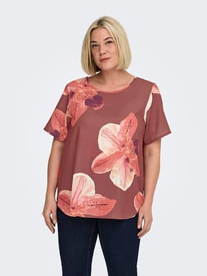 CARVICA S/S TOP WVN NOOS
