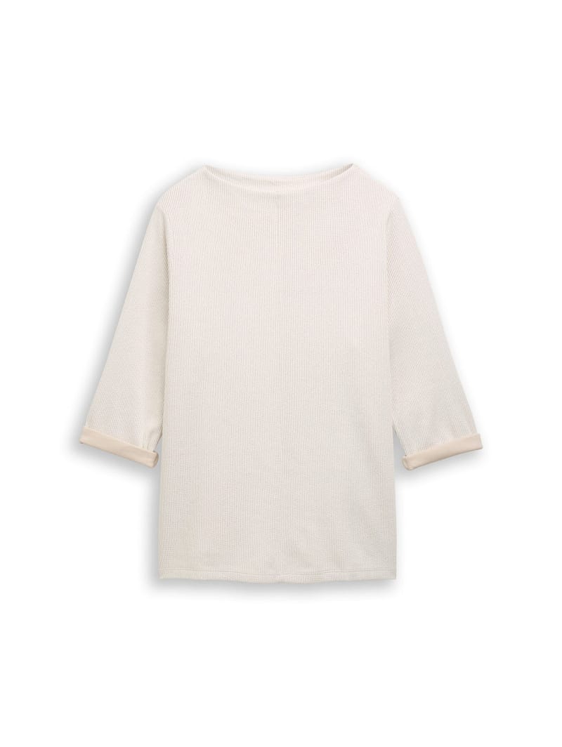 Plus Size - Sweatshirt with stand-up collar
