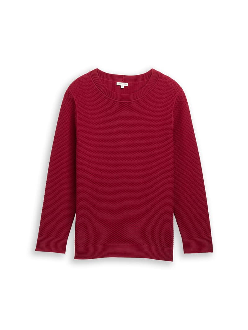 Plus size – loose fit knitted jumper made of cotton