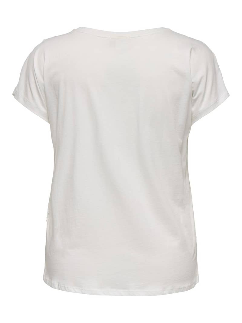 CARLULU LIFE S/S V-NECK TOP BOX JRS - Afbeelding 2