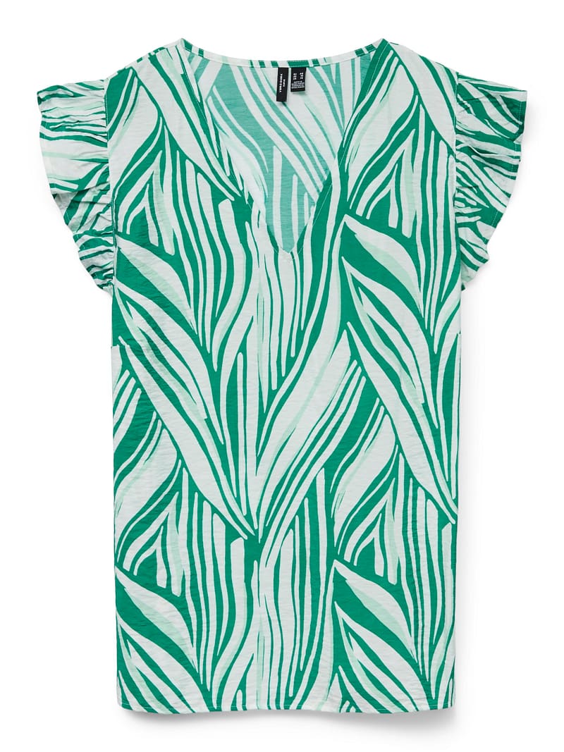 VMCJOSIE SL V-NECK TOP WVN GA CUR