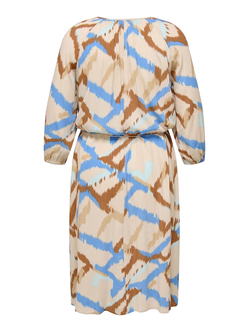 CARROWA LIFE 3/4 V-NECK CALF DRESS AOP - Afbeelding 2