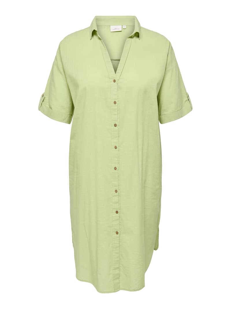 CARCOCO SS  BLK SHIRT DRESS WVN