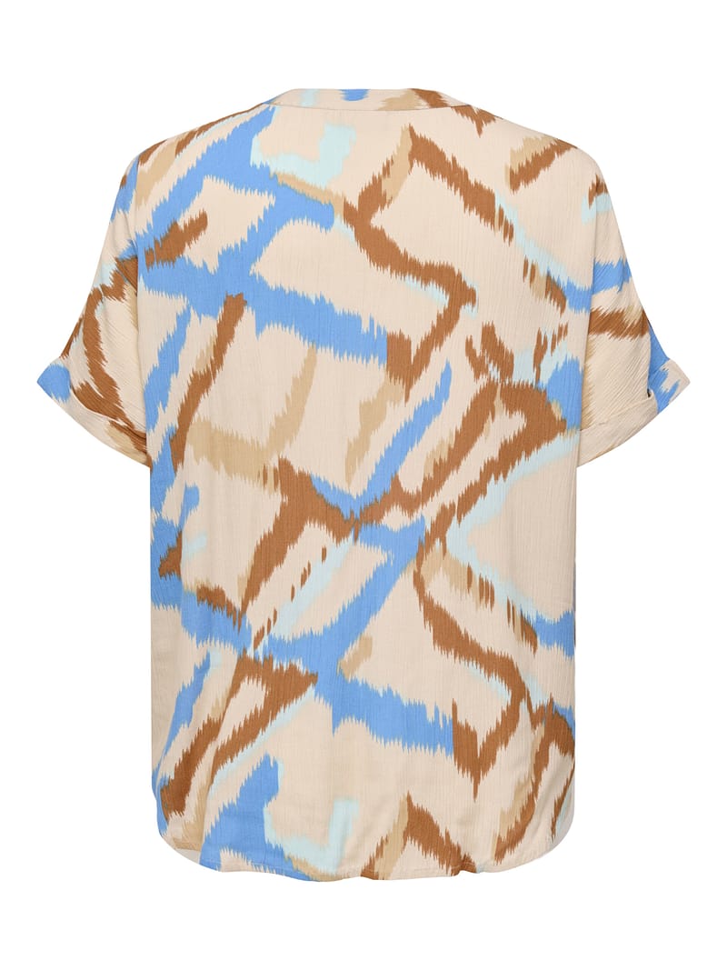 CARROWA LIFE SS V-NECK SHIRT AOP - Afbeelding 2