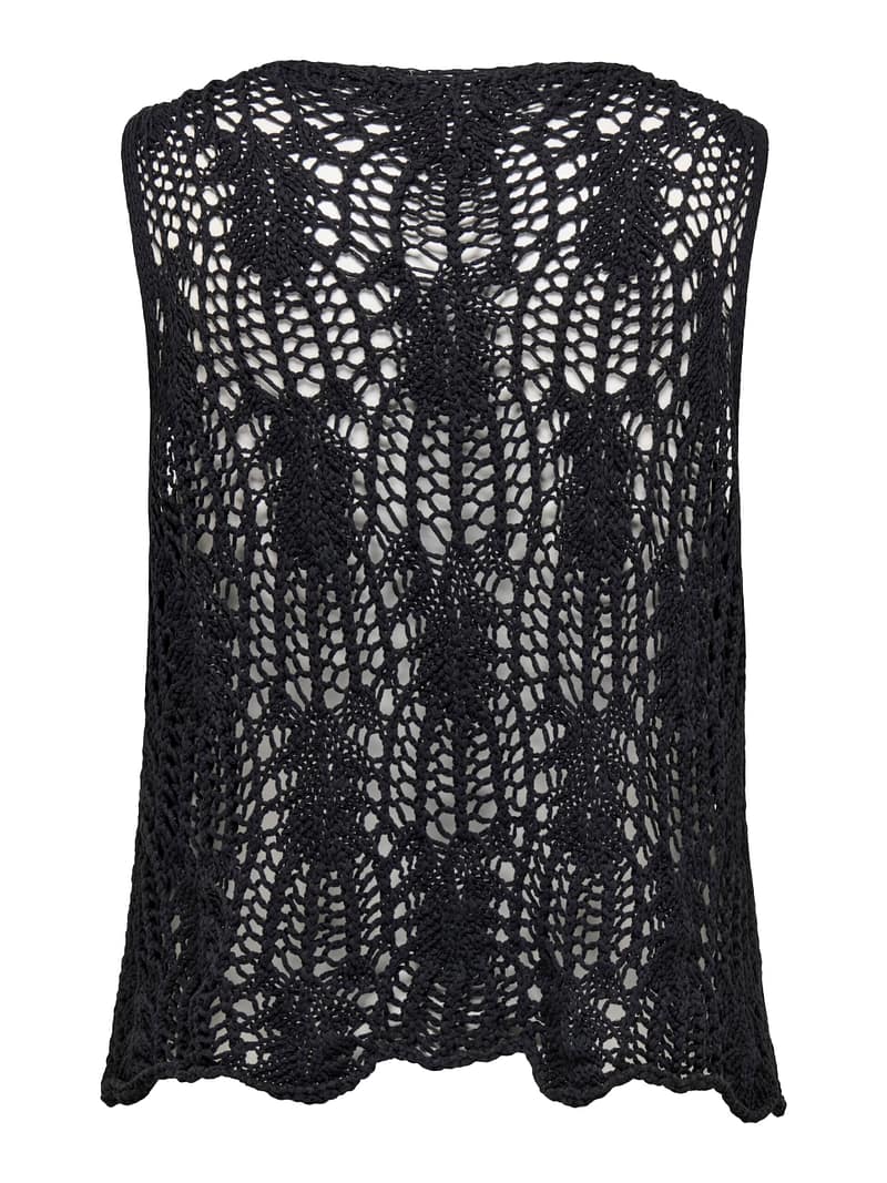 CARLIZZY LIFE SL CROCHET TIE VEST KNT - Afbeelding 2