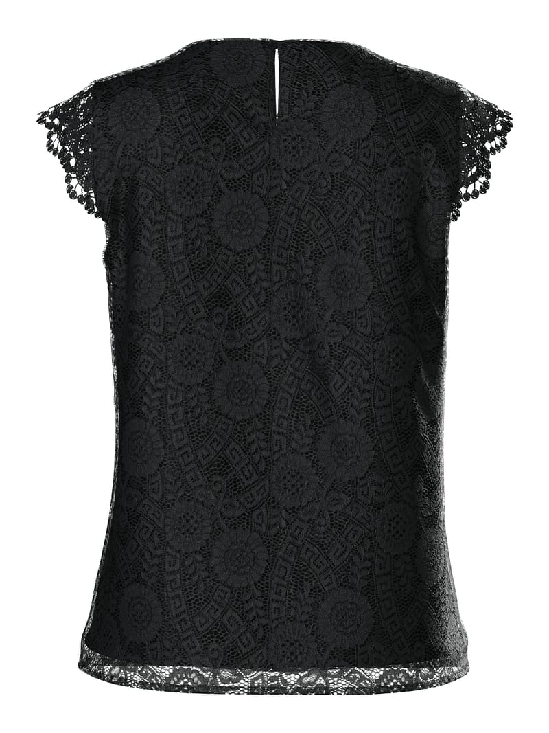 PCOLLINE SL LACE V-NECK TOP WVN NOOS QX - Afbeelding 2