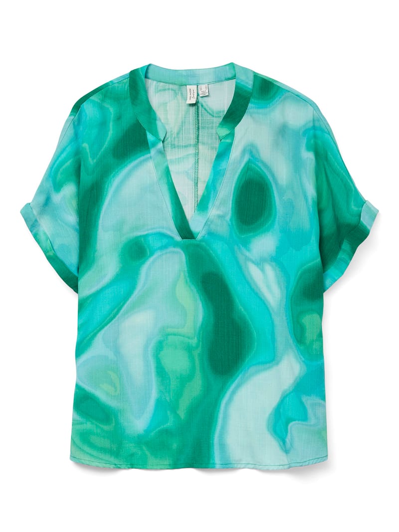 VMCVADE S/S V-NECK TOP WVN LCS CUR