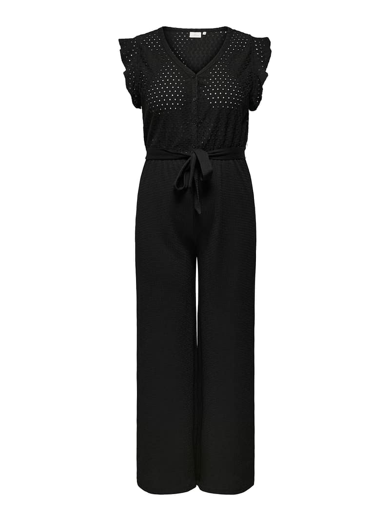 CARELISA S/L V-NECK JUMPSUIT JRS