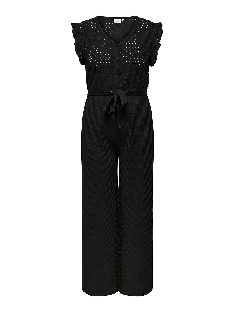 CARELISA S/L V-NECK JUMPSUIT JRS