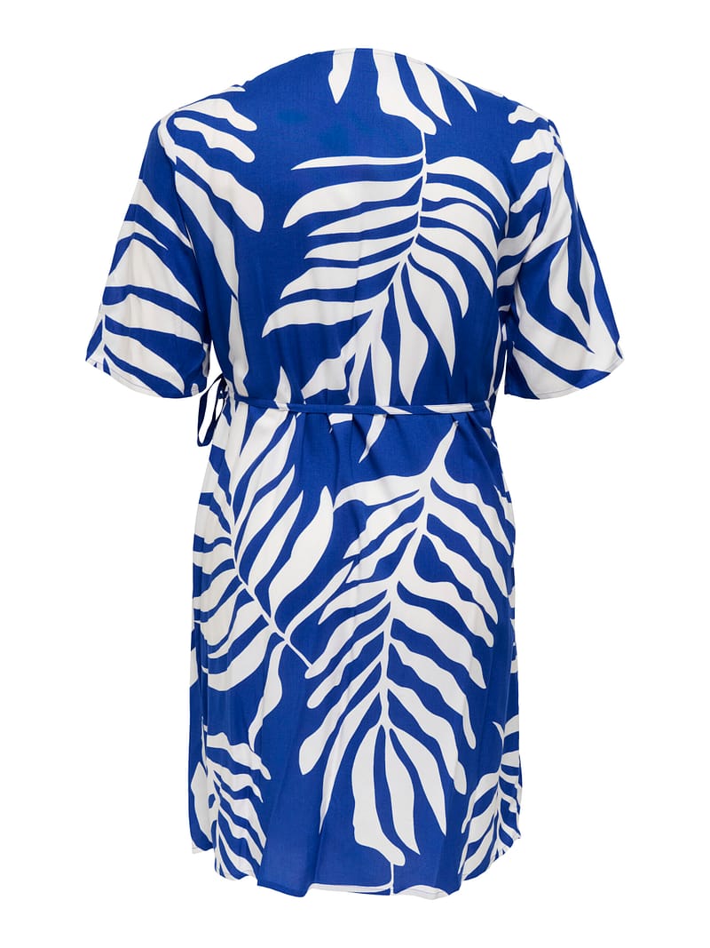 CARHELEN LIFE 2/4 BLK WRAP DRESS AOP BS - Afbeelding 2