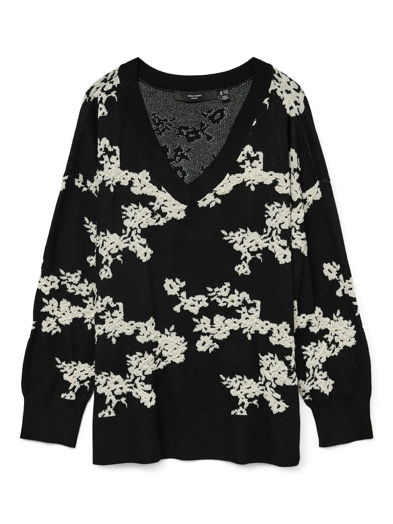 VMCNANCY LS V-NECK LONG PULLOVER BOO CUR