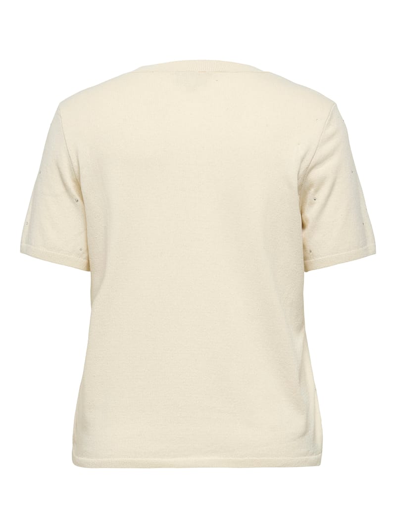 CARALLY LIFE SS BLING O-NECK KNT - Afbeelding 2