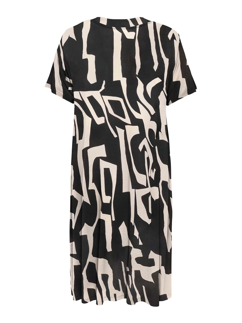 CARFYRLA LIFE S/S V-NCK BLK AOP DRE NOOS - Afbeelding 2