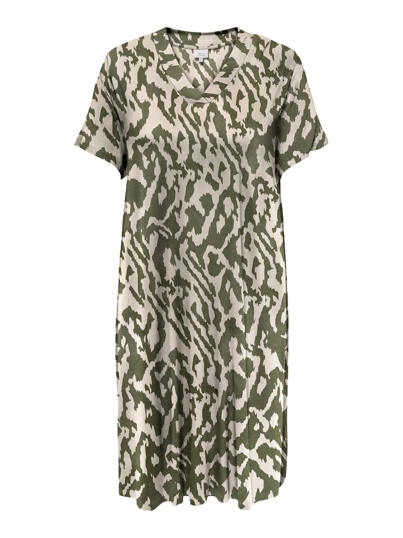 CARFYRLA LIFE S/S V-NCK BLK AOP DRE NOOS
