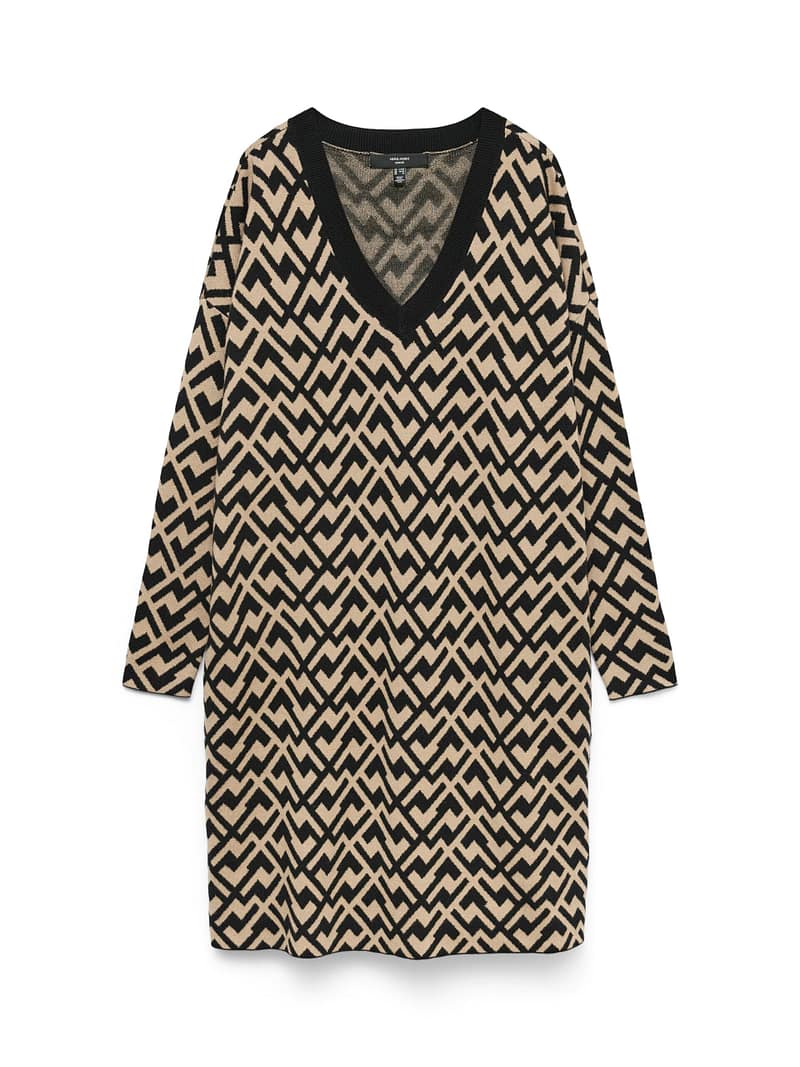 VMCARIA LS V-NCK BATWING SHORT DRESS CUR