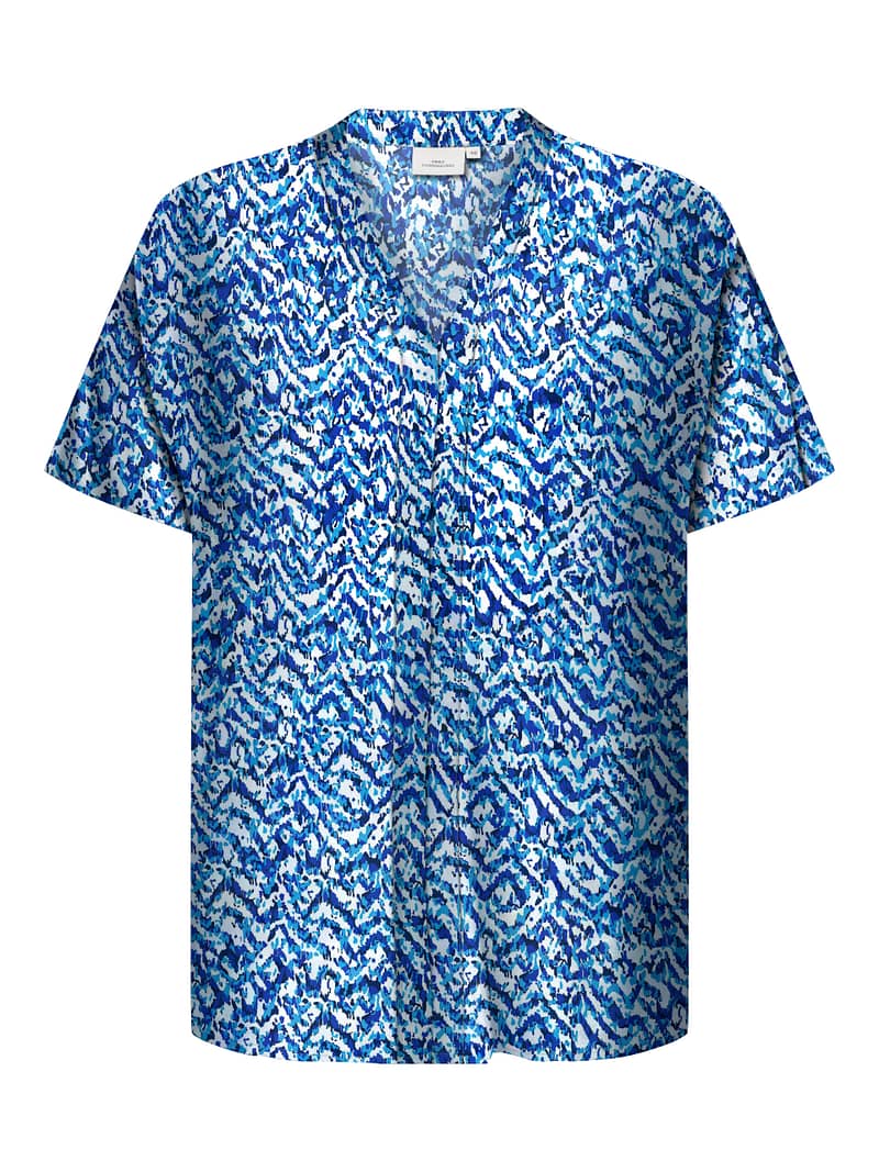 CARSONYALI S/S V-NECK TOP AOP