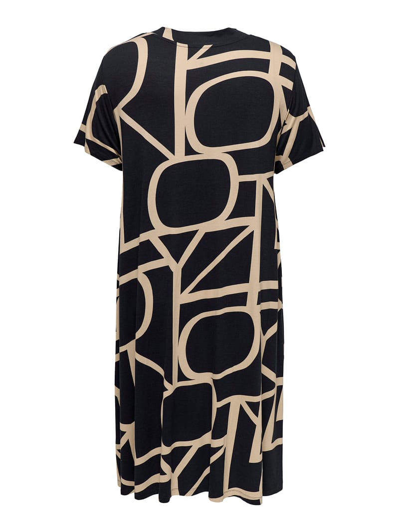 CARFYRLA LIFE S/S V-NCK BLK AOP DRE NOOS - Afbeelding 2